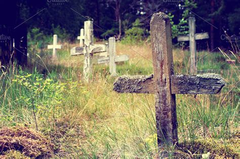 Abandoned cemetery | Holiday Stock Photos ~ Creative Market