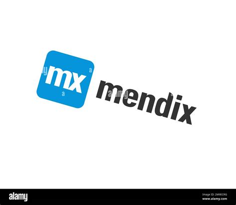 Mendix, rotated logo, white background B Stock Photo - Alamy