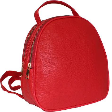 281 Red - Mini Backpack with front zip - bagzone.co.uk