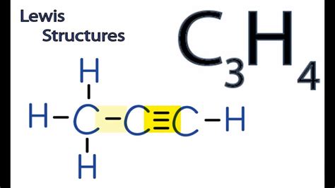 Methyl Acetylene Lewis Structure