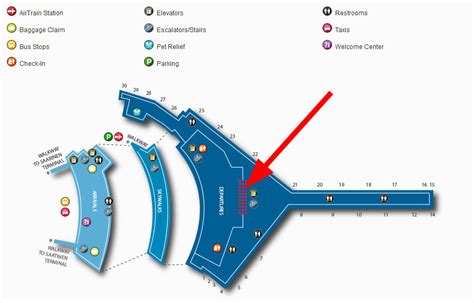 Jfk Airport Terminal 5 Map - Draw A Topographic Map