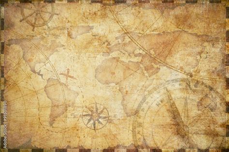 old nautical treasure map background Stock Illustration | Adobe Stock