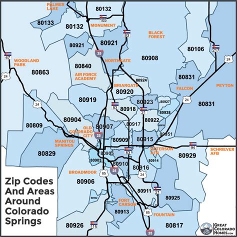 Zip Code Map Colorado Springs Colorado – Get Map Update