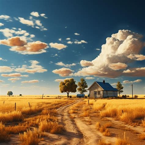 Premium AI Image | sunny landscape