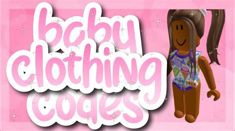 Aesthetic baby clothing codes for Bloxburg | Roblox (part 2) - YouTube