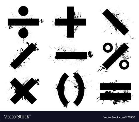 Math symbols Royalty Free Vector Image - VectorStock