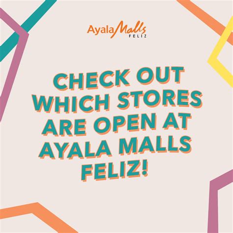 Some of your favorite stores and... - Ayala Malls Feliz