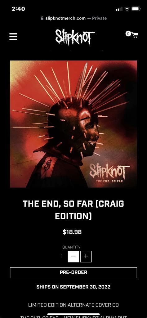 Craig is the winner!! : r/Slipknot