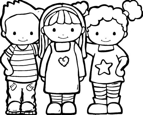 Friendship Coloring Pages - Best Coloring Pages For Kids