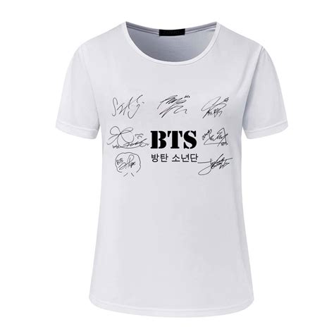 BTS MERCH SHOP | Signature Print Women's T-shirt | BTS Merchandise