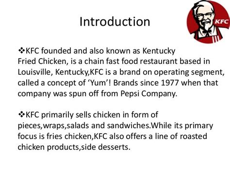 Marketing Mix of KFC