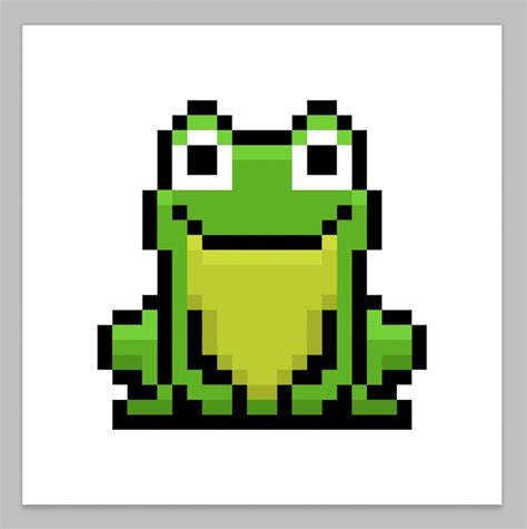 How to Make a Pixel Art Frog - Mega Voxels