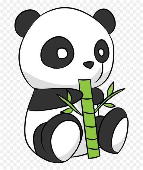 Kawaii Cute Panda Drawing, HD Png Download - vhv