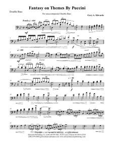 Fantasy on Themes by Puccini for unaccompanied string bass solo by G ...