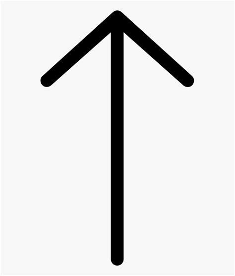 Ios Arrow Thin Up Svg Png Icon Free Download - Thin Arrow Up Png , Free ...