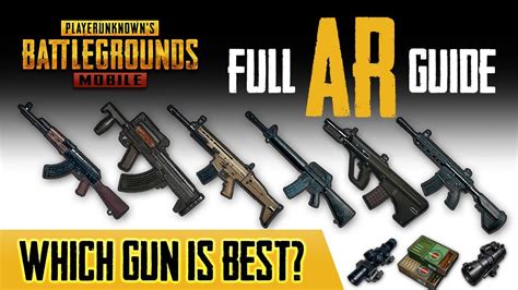 BEST ASSAULT RIFLE IN PUBG MOBILE? HERE'S THE DATA! - YouTube