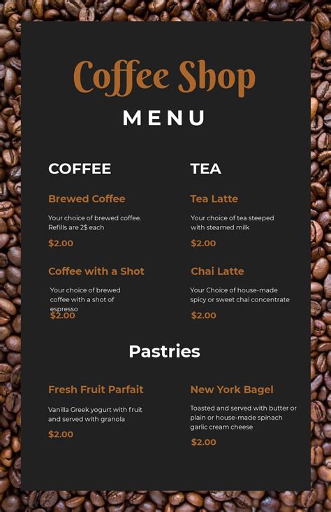 11+ FREE Coffee Shop Menu Templates in Adobe Photoshop (PSD) | Template.net