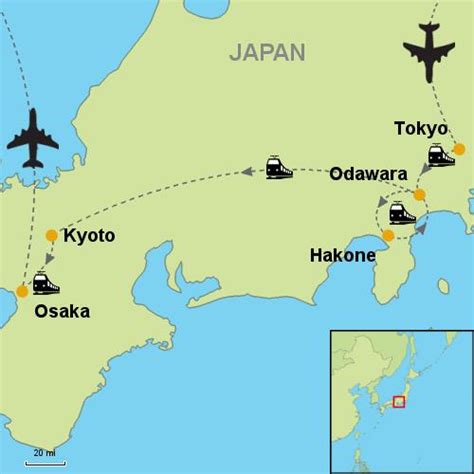 Kyoto To Tokyo Map