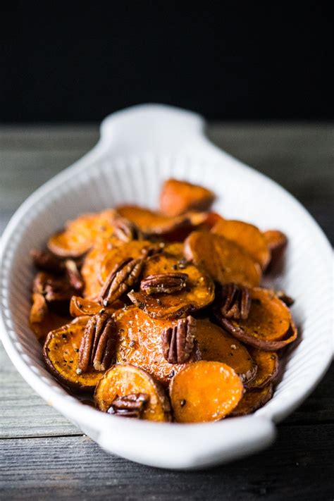 Maple Roasted Yams with Pecans | Feasting At Home