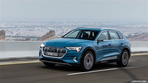 Audi e-tron | 2019MY (Color: Antigua Blue) | Front Three-Quarter