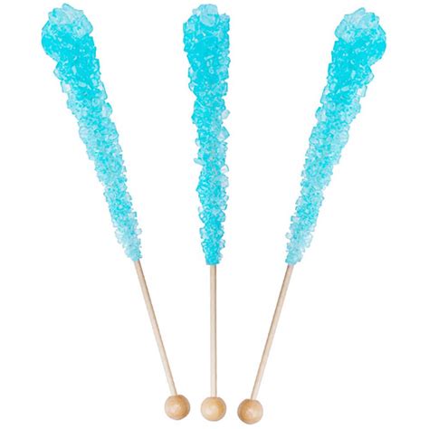 Rock Candy Crystal Sticks - Light Blue: 120-Piece Case – Candy Warehouse