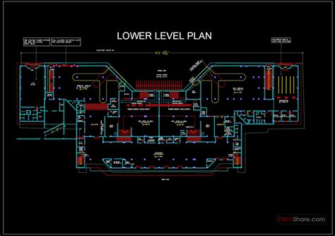 Airport Terminal Building Plan Autocad Drawing DWG