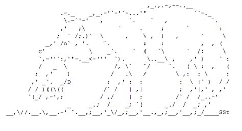 Ascii Animals by Sebastian Stöcker