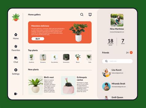 Flower Shop Board by Oksana Botvintseva on Dribbble