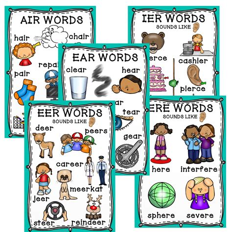 AIR, EAR, EER, IER AND ERE Sound Worksheet Bundle | Made By Teachers