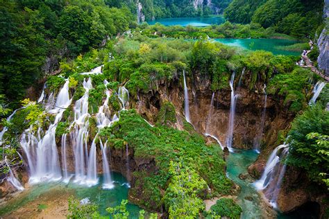 waterfalls of plitvice lakes, croatia photo | One Big Photo