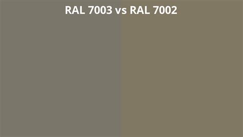 RAL 7003 vs 7002 | RAL colour chart UK