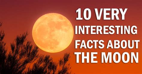 10 Interesting Facts About the Moon