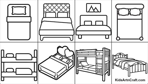 Bed Coloring Pages For Kids – Free Printables - Kids Art & Craft