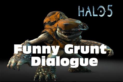 Halo 5 - Funny Grunt Dialogue - YouTube