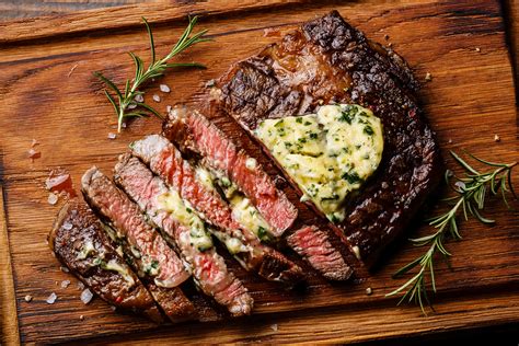 Grilled Rubbed Ribeye Steak with Garlic Steakhouse Butter (2024 ...