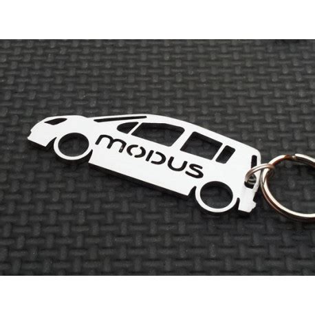 Stainless Steel Keyring Keychain Emblem Renault Modus