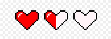 Hearts Pixel Art Maker - 8 Bit Heart PNG - FlyClipart