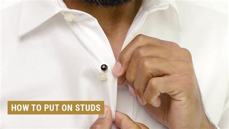 Guide On How To Wear Tuxedo Shirt Studs