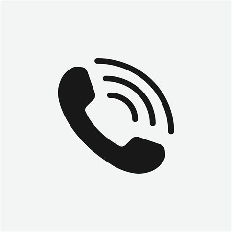 Phone icon flat style isolated on grey background. Telephone symbol ...