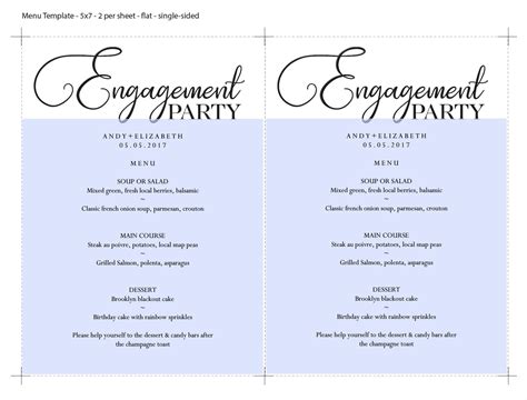 Dinner Party Menu - 10+ Examples