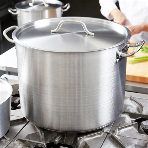 40 Qt. Stainless Steel Stock Pot With Cover in Stainless Steel from ...