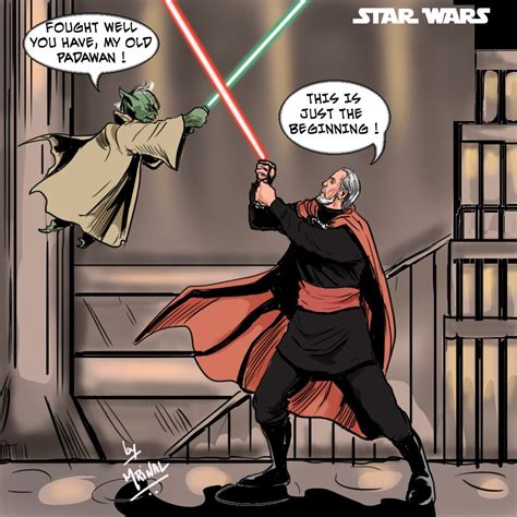 Count Dooku vs Master Yoda by mrinal-rai on DeviantArt