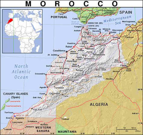 Political Map Of Morocco 3456 | The Best Porn Website