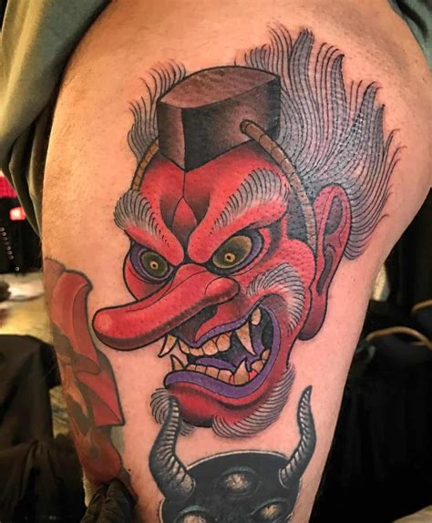 Tengu Mask Tattoos: Origins, Meanings & Tattoo Designs