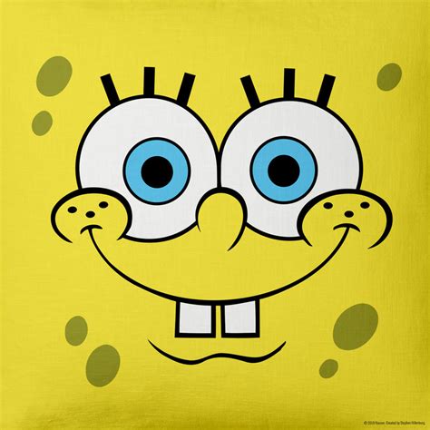 SpongeBob SquarePants Yellow Big Face Throw Pillow - 16" x 16 ...