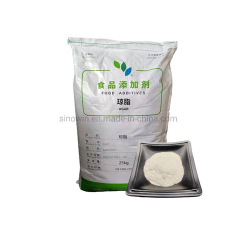 Food Grade Emulsifiant Thickening Agent Agar Powder Thickener Agar ...