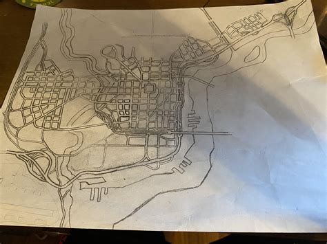 in my free time i like to draw concept GTA maps. here’s my work in ...