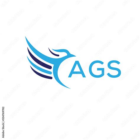 AGS Letter logo white background .AGS technology logo design vector ...