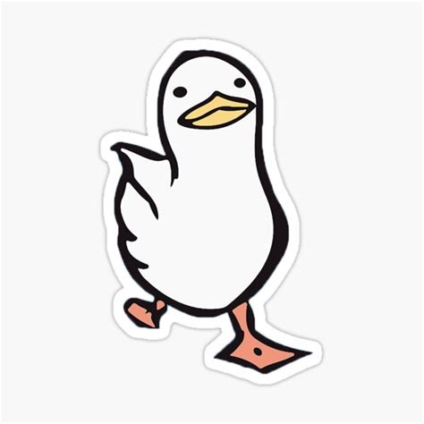 "Happy walking duck meme" Sticker for Sale by mostafa elkhadraoui ...