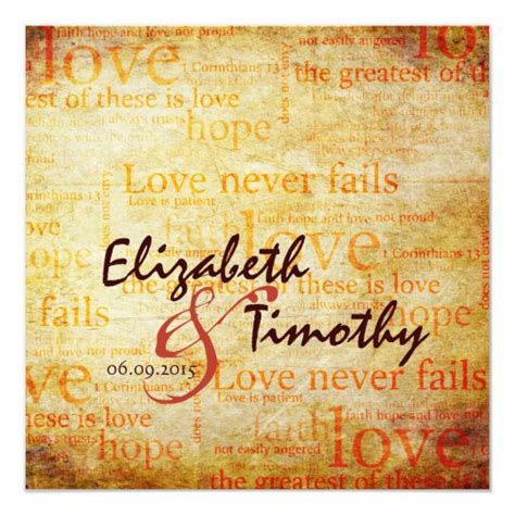 1 Corinthians 13 Wedding Invitation | Zazzle.com